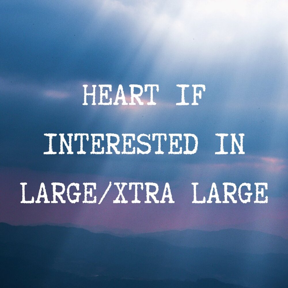 heart if looking for womens Large/Xlarge
